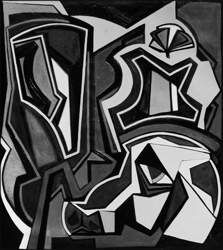 Ilppo Alho, 1976 — Sommitelma — �ljyv�ri kankaalle — 140 x 255 (cm)