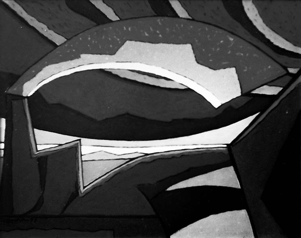 Ilppo Alho, 1977 — Savu — �ljyv�ri kankaalle — 80 x 100 (cm)