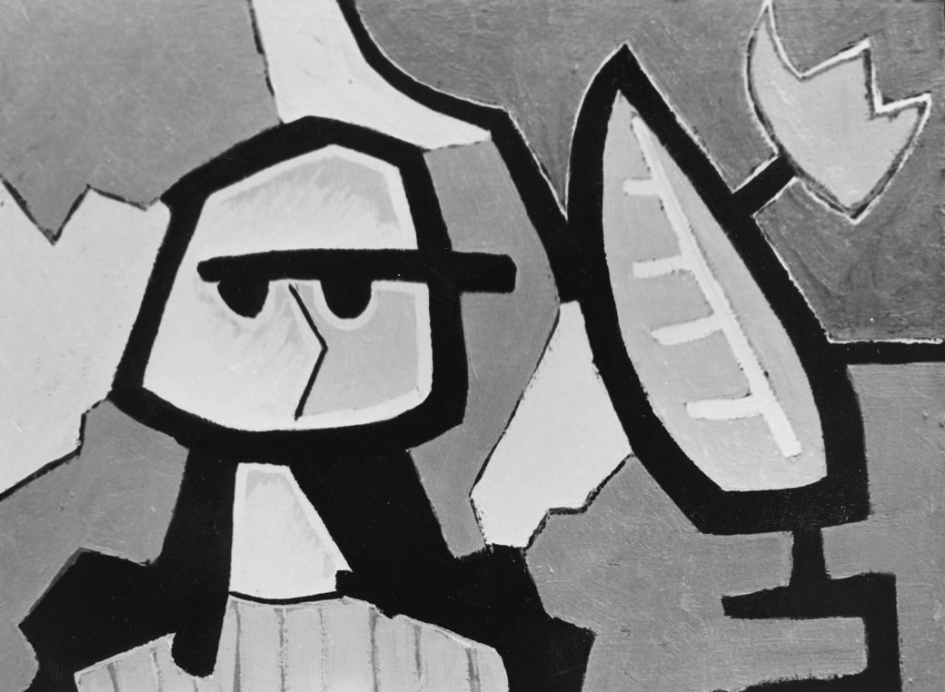 Ilppo Alho, 1978 — Poika — �ljyv�ri kankaalle — 45 x 60 (cm)