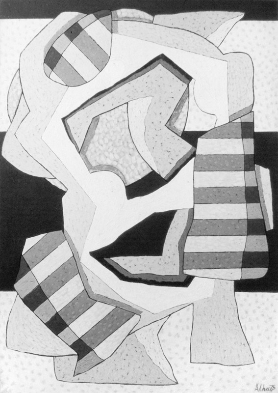 Ilppo Alho, 1978 — Piiri — �ljyv�ri kankaalle — 165 x 115 (cm)