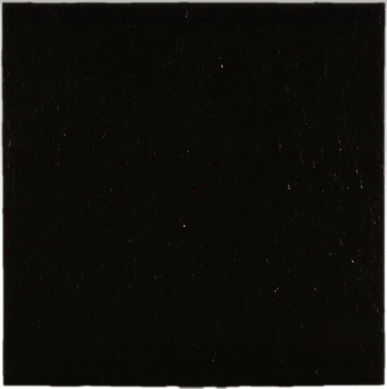 Ilppo Alho, 1993 — Amok IV— akryyliv�ri kankaalle ja ajastettu led-valo — 50 x 50 x 10 (cm)