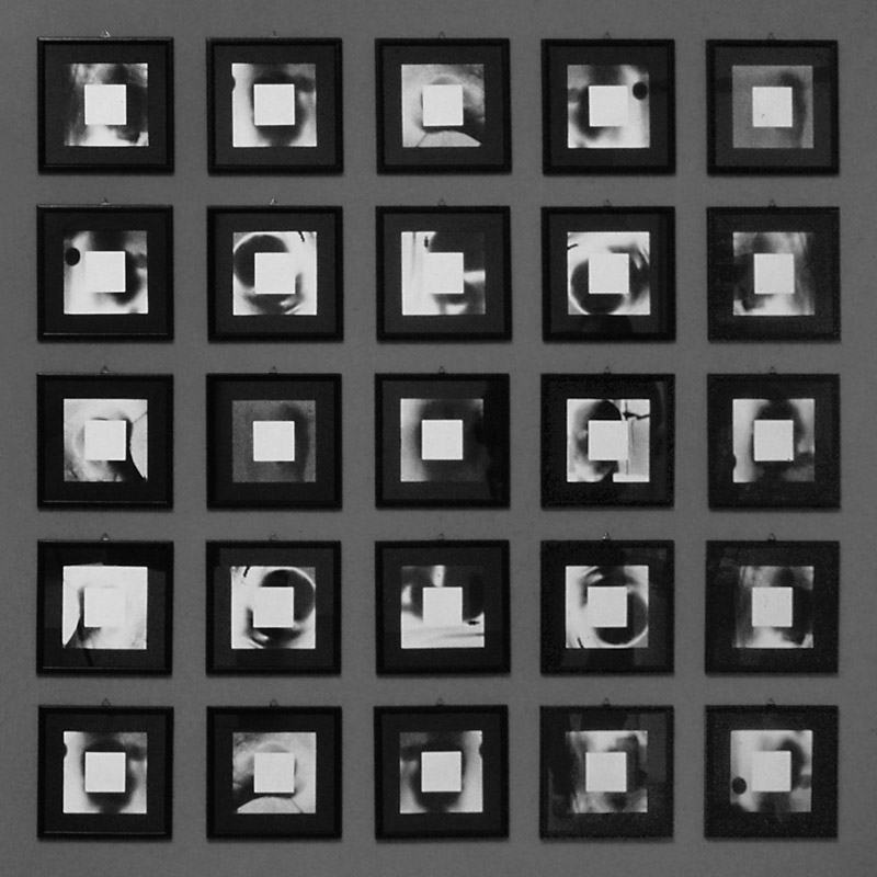 Ilppo Alho, 1993 — Amok XVI — 25 x valokuva/preparoitu kamera — 200 x 200 (cm)