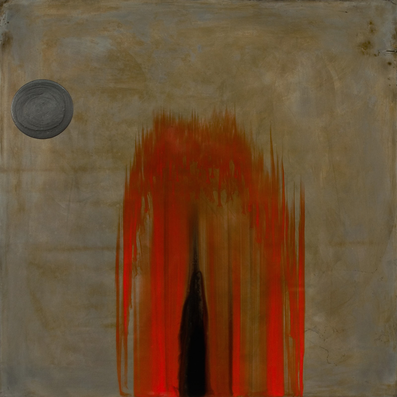 Ilppo Alho, 2007 — Afterdawn III — akryyli- ja alkydiv�ri ter�kselle — 100 x 100 (cm)