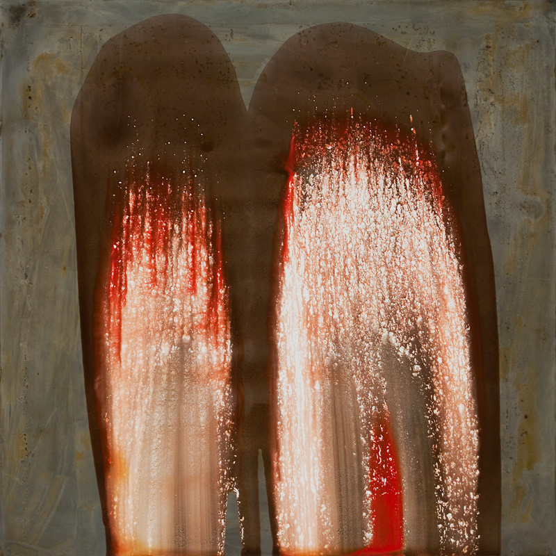 Ilppo Alho, 2007 — Afterdawn IV — akryyli- ja alkydiv�ri ter�kselle — 100 x 100 (cm)