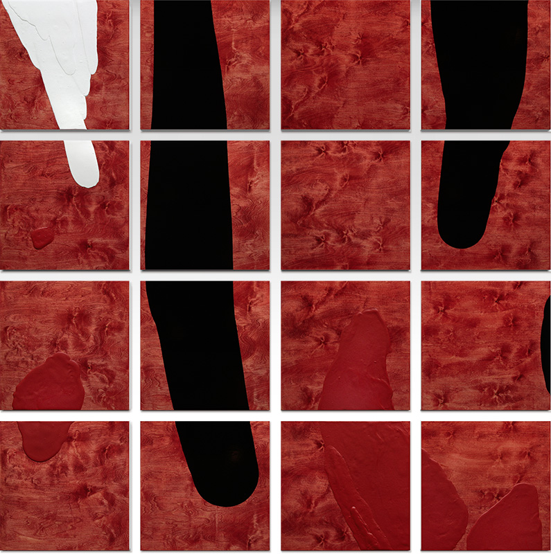 Ilppo Alho, 2007 — Underground — akryyli- ja alkydiv�ri puulle — 300 x 300 (cm)