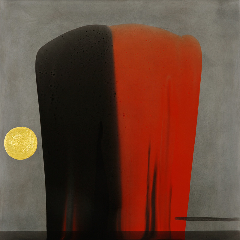 Ilppo Alho, 2011 — Cayuga — akryyli- ja alkydiv�ri ter�kselle — 100 x 100 (cm)