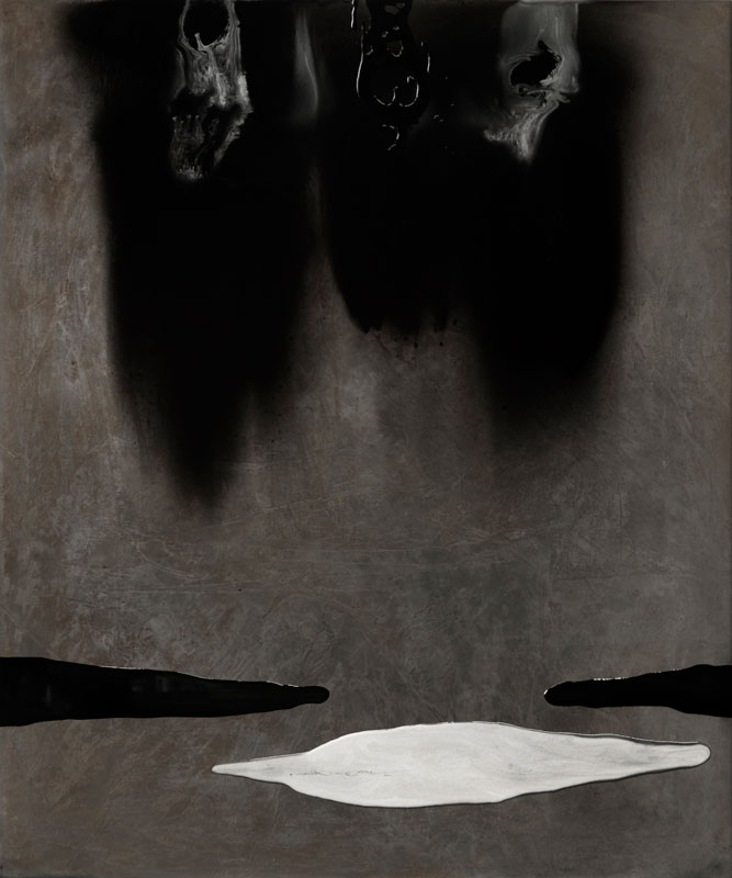 Ilppo Alho, 2015 — Ritual — alkydiv�ri ja epoksi ter�kselle — 150 x 125 (cm)